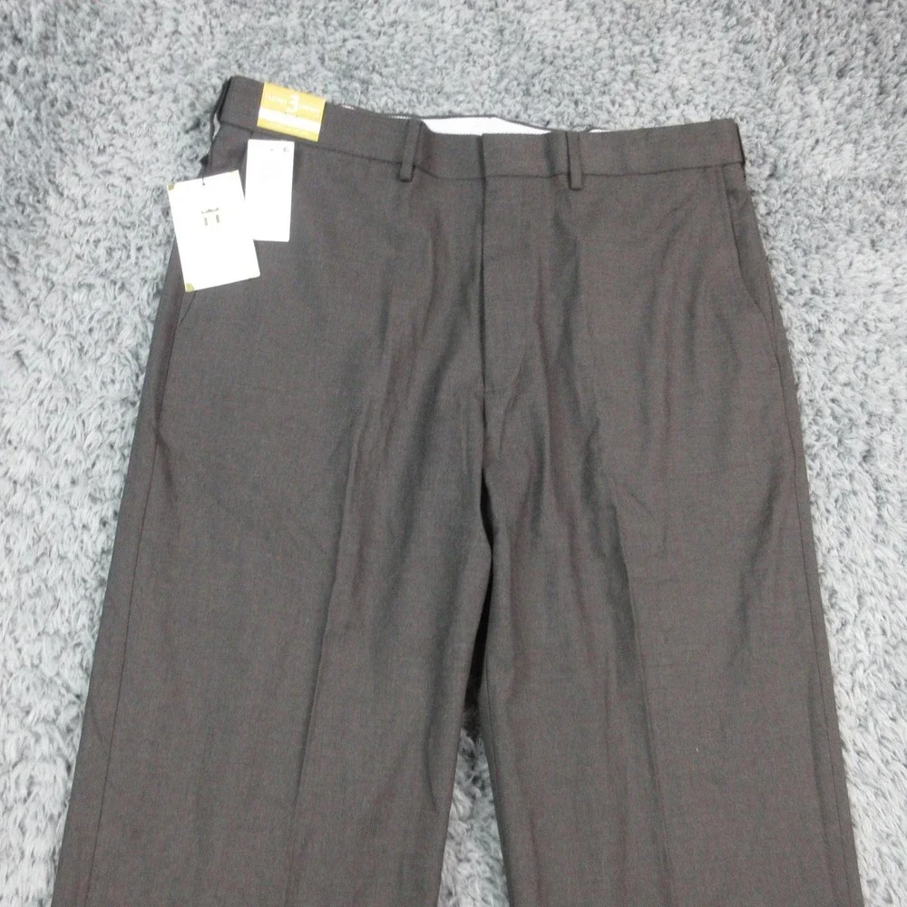 J.M. Haggar Dress Pants Mens 36x32 Charcoal Classic Fit Premium Flex 37x32 NWT